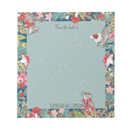 Bloc De Notas Navidades de Woodland singulares de ratones ratone