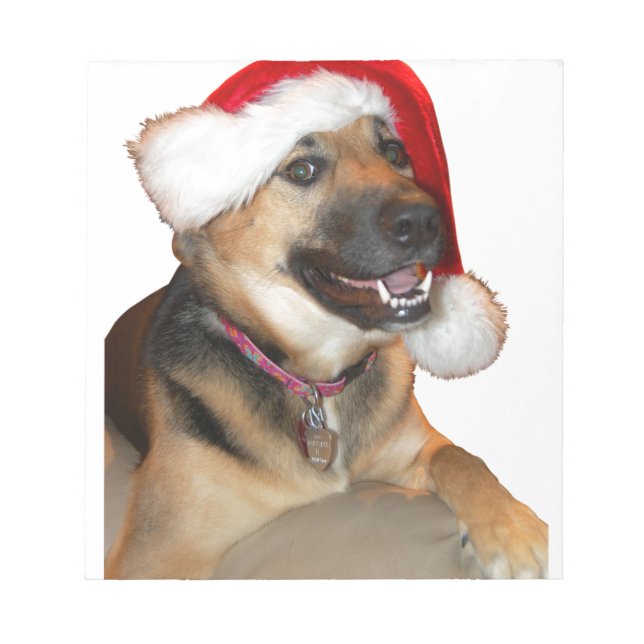 Bloc De Notas Navidades German Shepherd (Frente)