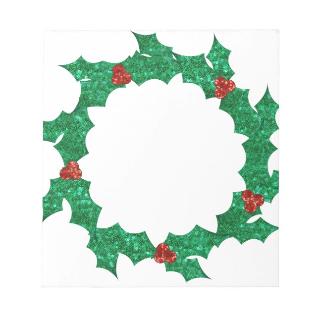Bloc De Notas navidades holly wreath (Frente)