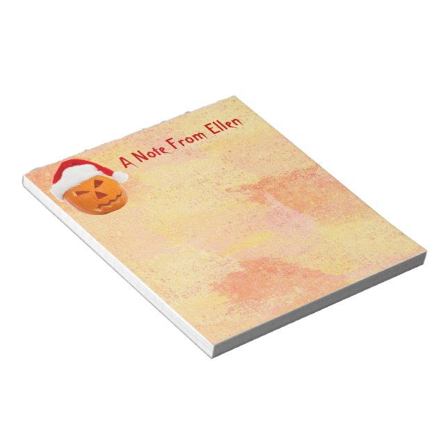 Bloc De Notas Navidades Jack-O-Lantern (Lado Derecho)