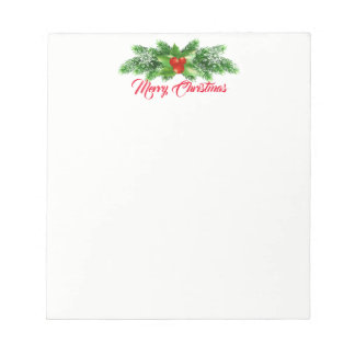 Bloc De Notas Navidades Notepad-Holly Bough