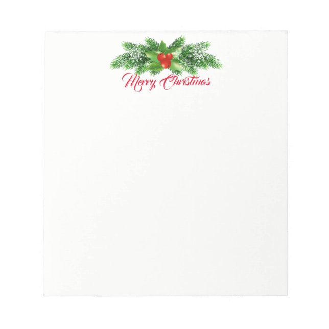 Bloc De Notas Navidades Notepad-Holly Bough (Frente)
