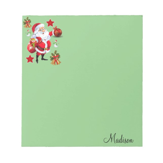 Bloc De Notas Navidades Notepad Santa (Frente)