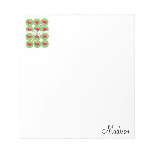 Bloc De Notas Navidades Notepad Watermelon White Bow (Frente)