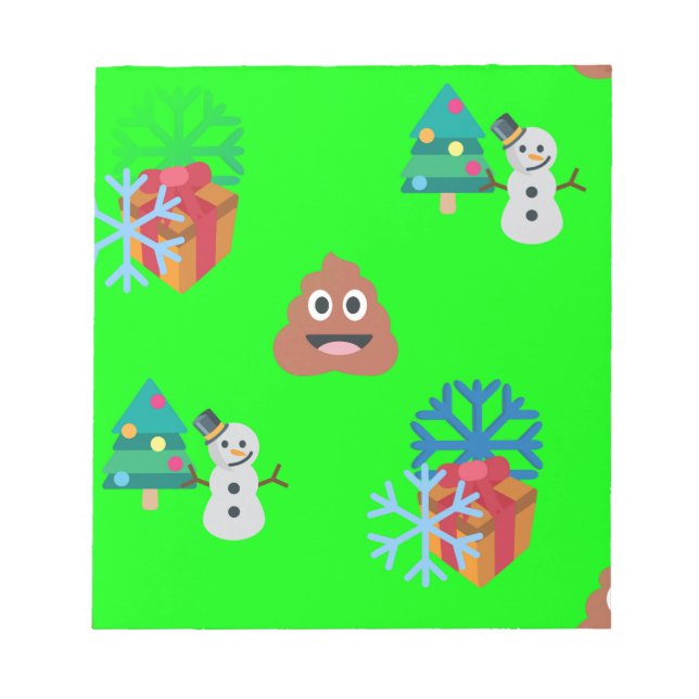 Bloc De Notas navidades poop emoji (Frente)