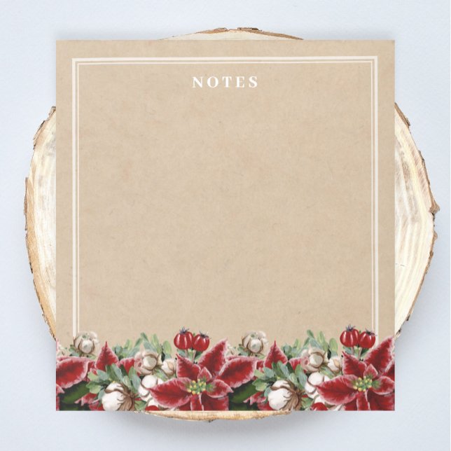 Bloc De Notas Navidades rusos Poinsettia Notepad (Subido por el creador)