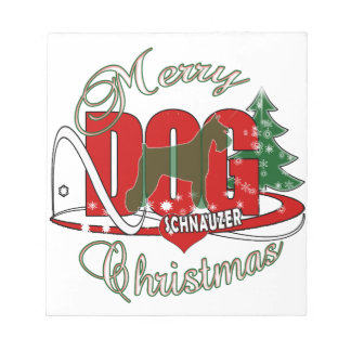 BLOC DE NOTAS NAVIDADES SCHNAUZER