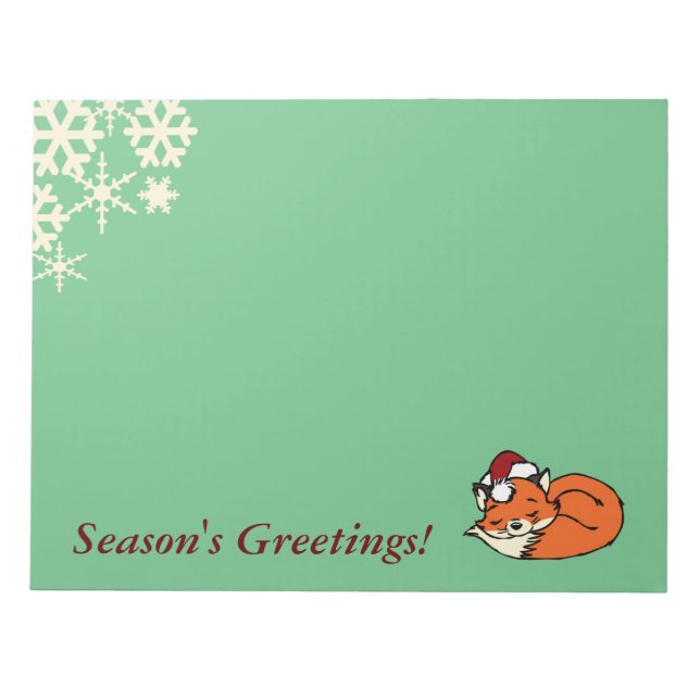Bloc De Notas Navidades Sleeping Fox (Frente)