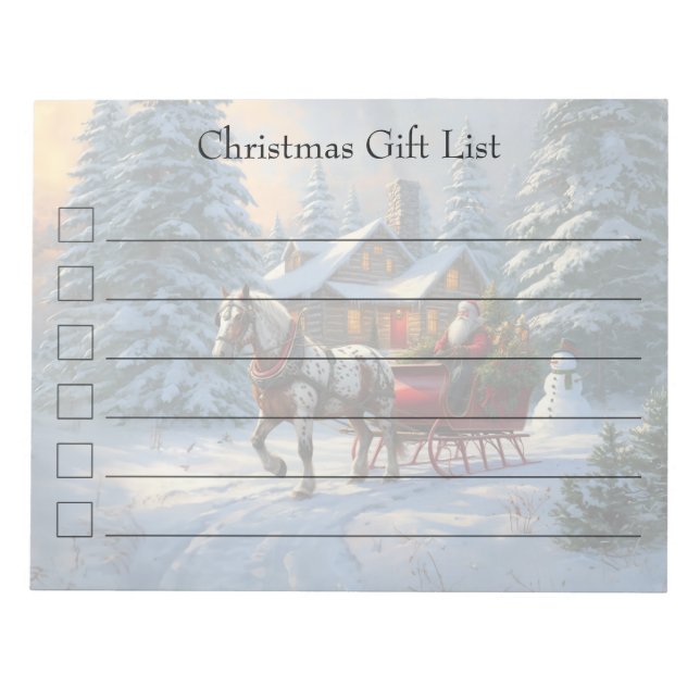Bloc De Notas Navidades Sleigh Santa (Frente)