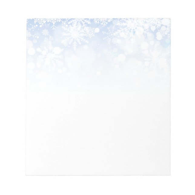 Bloc De Notas Navidades Snowflakes Notepad (Frente)