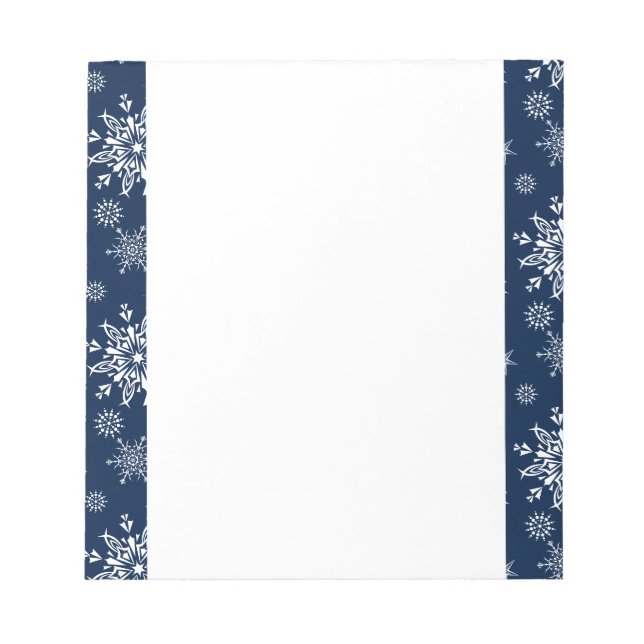 Bloc De Notas Navidades Snowflakes Notepad (Frente)