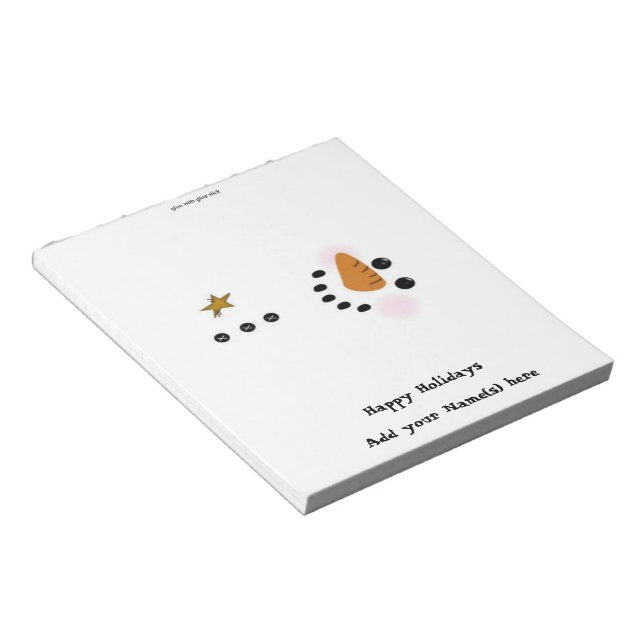 Bloc De Notas Navidades Snowman Candy Bar Wrapper Party Favor (Lado Derecho)