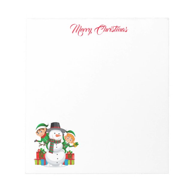 Bloc De Notas Navidades Snowman Notepad (Frente)