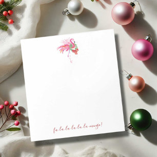 Bloc De Notas Navidades tropicales Notepads Flamingo rosa