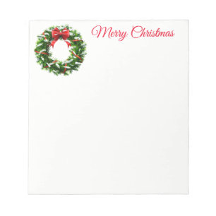 Bloc De Notas Navidades Wreath Notepad