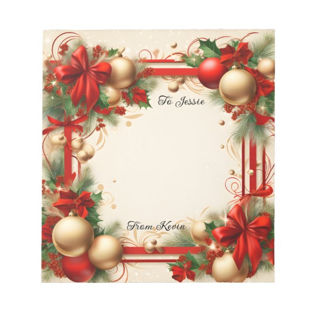 Bloc De Notas Navidades y vacaciones (Frente)