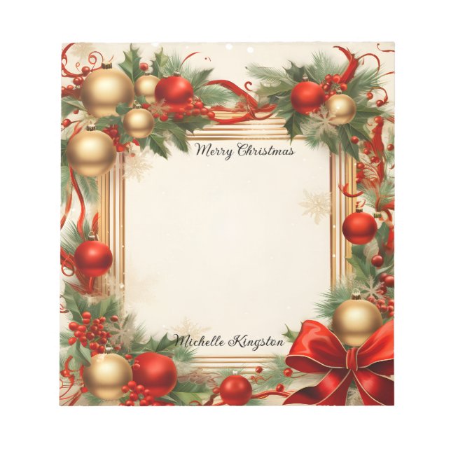 Bloc De Notas Navidades y vacaciones (Frente)