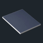 Bloc De Notas Navy Blue<br><div class="desc">This dark shade of the world's most popular color was once called marine blue and has been used by the British Navy since the eighteenth century. Navy blue represents trust and stability and is less attention-seeking than lighter shades of blue. Navy blue is conservative and evokes feelings of tradition and...</div>