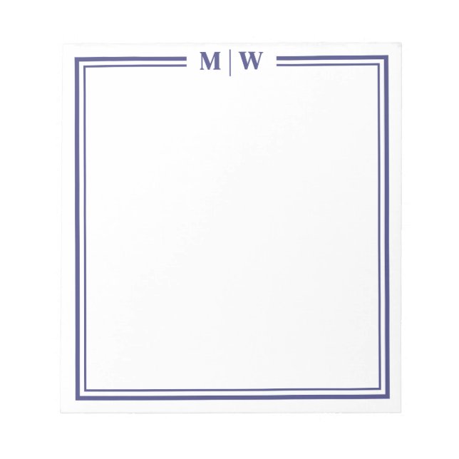 Bloc De Notas Navy Blue Monogram (Frente)