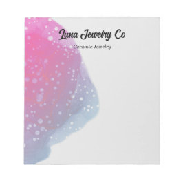 Bloc De Notas Negocio arcoiris rosa pintado