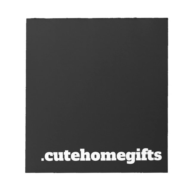 Bloc De Notas Negra Minimal Moderno y Elegante Empresa (Frente)