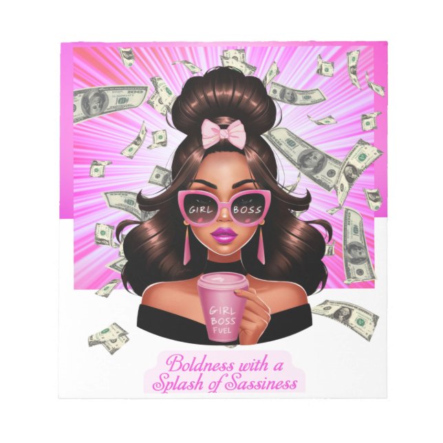 BLOC DE NOTAS NEGRIDAD CON UNA DIVERSIÓN DE SALUD (Frente)