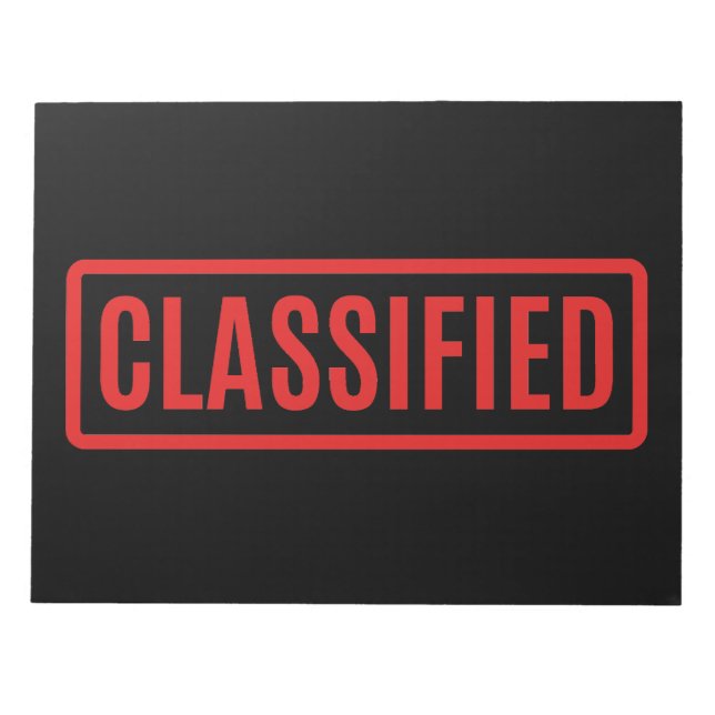Bloc De Notas Negro clasificado (Frente)