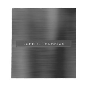 Bloc De Notas Negros profesionales Negros Modernos Negocios