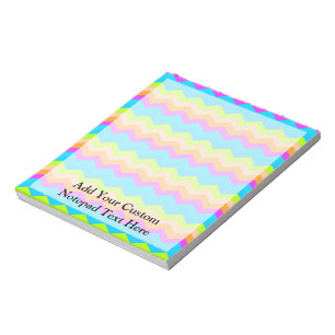 Bloc De Notas Neon Rainbow Zigzag