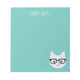 Bloc De Notas Nerdy Cat Notepad