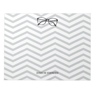 Bloc De Notas Nerdy Geekery Personalizada Chevron