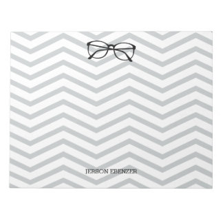 Bloc De Notas Nerdy Geekery Personalizada Chevron