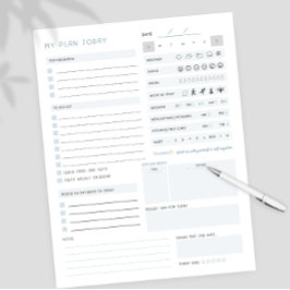 Bloc De Notas Neurodivergente en el ADHD de planificación diaria