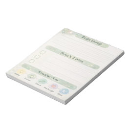 Bloc De Notas Neurodiversidad Descarga Cerebral Diaria | Verde S