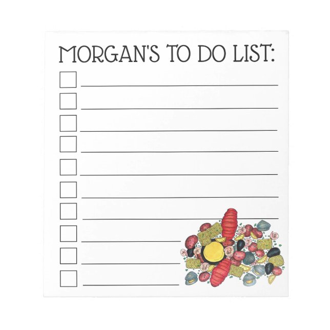 Bloc De Notas New England Clambake Seafood Restaurant Fishmarket (Frente)