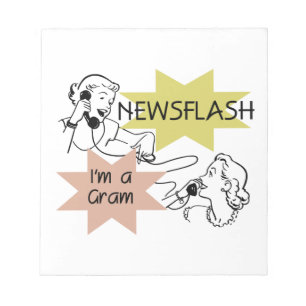 Bloc De Notas Newsflash Soy un regalo de Gram