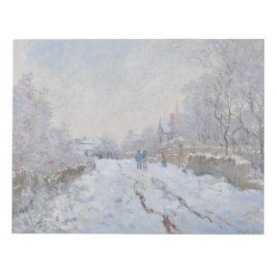 Bloc De Notas Nieve en Argenteuil (por Claude Monet)