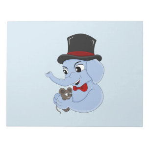 Bloc De Notas Niño elefante lindo personalizado notepad