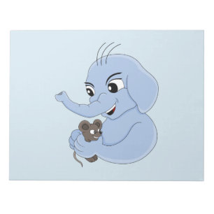 Bloc De Notas Niño elefante lindo personalizado notepad