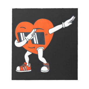 Bloc De Notas Niños Día de San Valentín Dabbing Heart Graciosos 