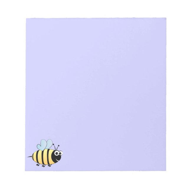 Bloc De Notas Niños personalizados de abejas con burbujas (Frente)