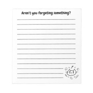 Bloc De Notas ¿No olvidas algo? - Lista divertida
