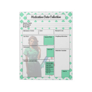 Bloc De Notas No se ofenda por usted _ Recogida de datos de medi