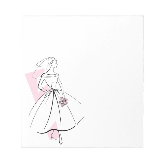 Bloc De Notas Noche de moda Novia Pink pequeño (Frente)