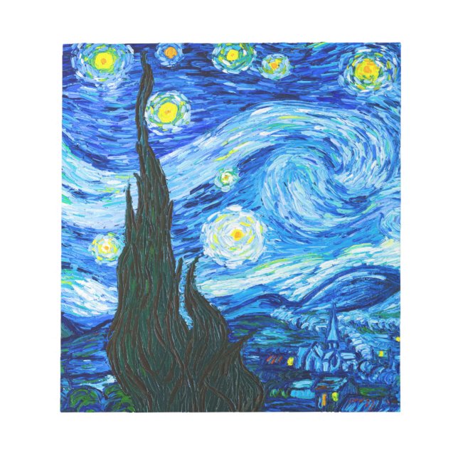 Bloc De Notas Noche Van Gogh Starry (Frente)