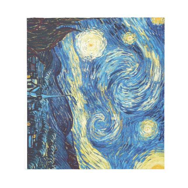 Bloc de notas nocturno Van Gogh Starry (40 páginas (Frente)