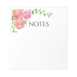 Bloc De Notas noepad de notas florales