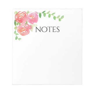Bloc De Notas noepad de notas florales