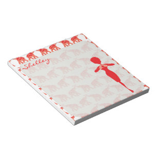 Bloc De Notas Noepad elefante rojo