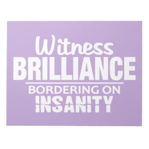 Bloc De Notas NOepad personalizado BRILLIANCE VS INSANITY